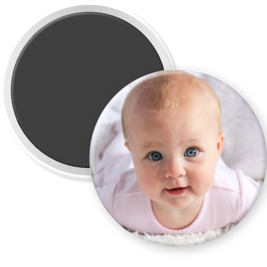 2.25" Round Custom Photo Magnets (9 per set)