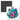 2.5" Square: Tropical Dolphin & Anchor